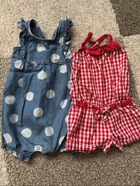12 months romper set of 2